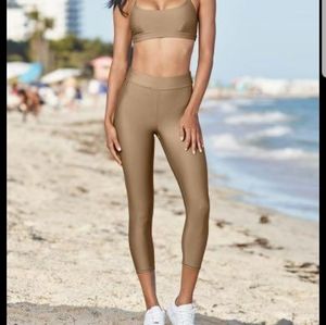 Alo Yoga Capri Sz S. Airlift High Waist. C-Gravel.